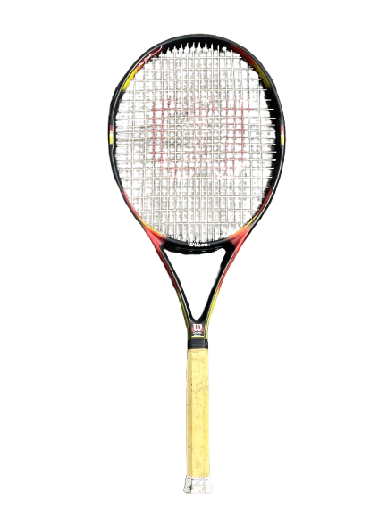 Vist Large View of Product Image Which is Used Wilson 6.1SI PRO STAFF Adult Tennis Racquet Red 4 3/8"