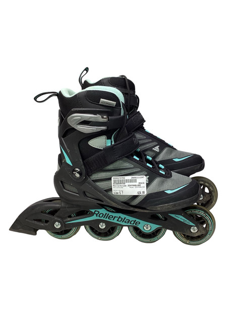 Vist Large View of Product Image Which is Used Rollerblade ZENTRABLADE Senior Rec Fitness Skates Black Senior 7