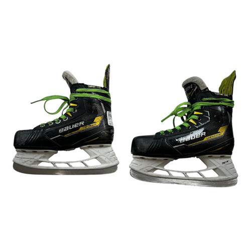 Vist Large View of Product Image Which is Used Bauer SUPREME M4 YTH 13 SKATES Youth Hockey Skate Yellow Youth 13.0