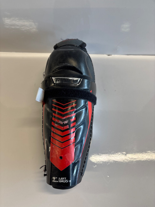 Vist Large View of Product Image Which is Used Bauer LEGACY S/G Youth Shin Guards None 8"