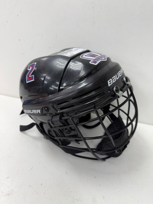 Vist Large View of Product Image Which is Used Bauer 2100 W LACROSSE CAGE Helmet Cage Combo Black XS