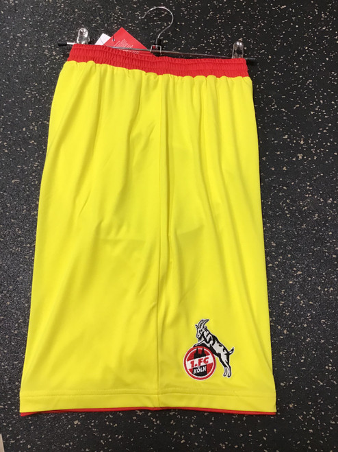 Vist Large View of Product Image Which is NEW UHLSPORT KOLN SHORTS Soccer Shorts Adt Yellow MD