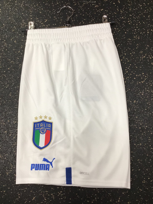 Vist Large View of Product Image Which is NEW Puma ITALIA SHORTS Soccer Shorts Adt White LG