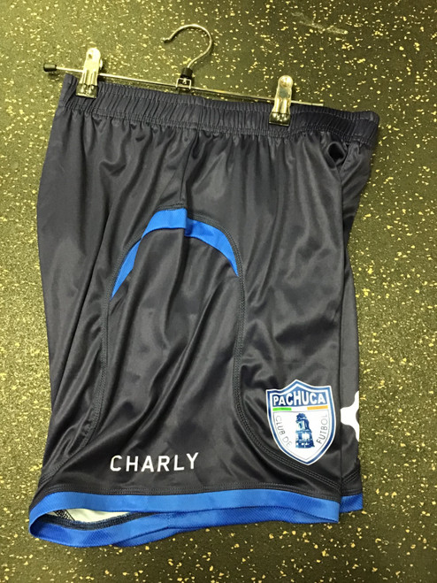 Vist Large View of Product Image Which is NEW CHARLY PACHUCA SHORTS Soccer Shorts Adt Navy Blue SM