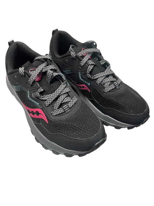 Vist Large View of Product Image Which is New SAUCONY EXCURSION TR16 12 BLACK & FUCHSIA