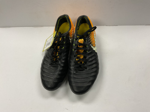 Vist Large View of Product Image Which is Used Nike 897752-008 Soccer Cleats Black And Orange Senior 9