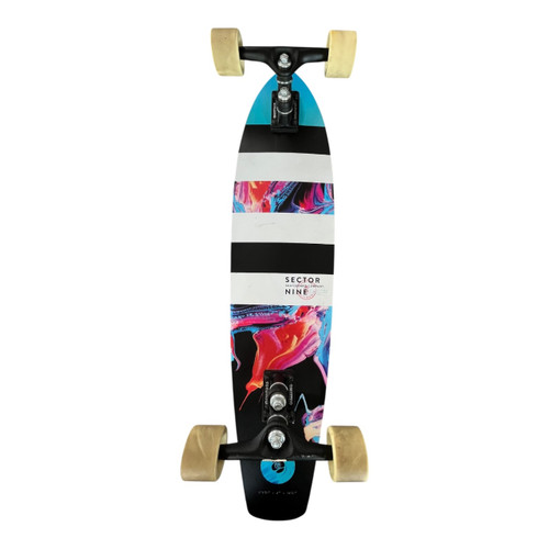 Vist Large View of Product Image Which is Used Sector 9 ROSIN RICOCHET Longboard White Long