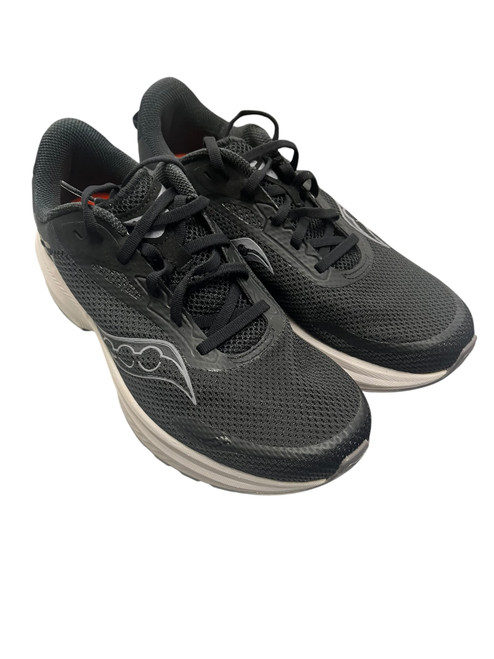 Vist Large View of Product Image Which is New SAUCONY AXON 3 8.5 BLACK & WHITE