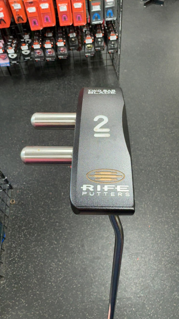Vist Large View of Product Image Which is Used Rife TWO BAR BLADE Mens Putter RH