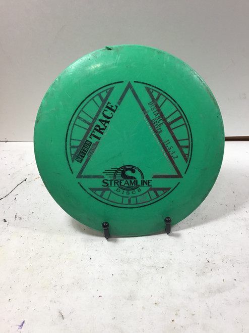 Vist Large View of Product Image Which is Used Streamline NEUTRON TRACE Disc Golf Driver Green 174g