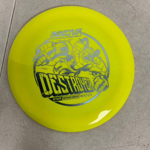 Vist Large View of Product Image Which is Used Innova STAR DESTROYER Disc Golf Driver Yellow 171g
