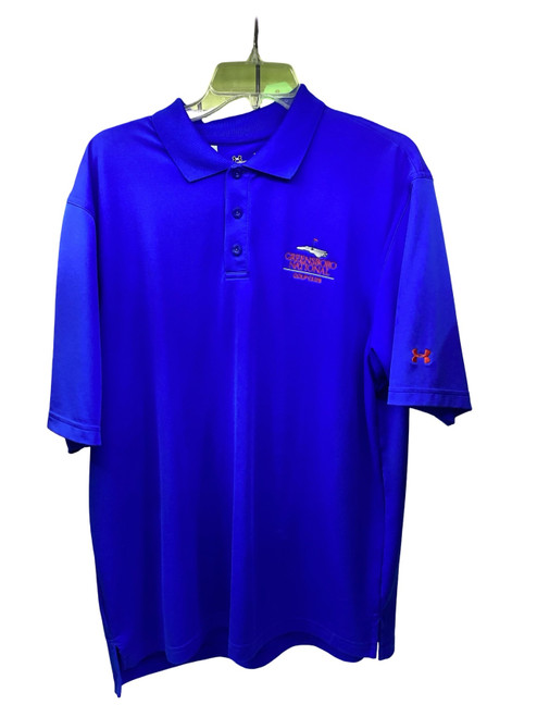 Vist Large View of Product Image Which is Used Under Armour S.S. Golf Shirt M Royal Blue LG