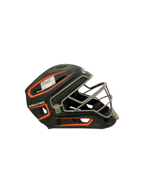 Vist Large View of Product Image Which is Used Rawlings CATCHERS HELMET Catchers Helmet w/Mask Grey M/L