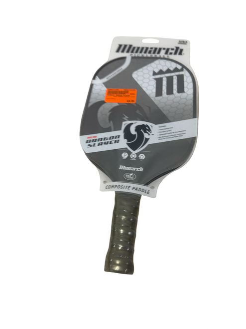 Vist Large View of Product Image Which is New MONARCH DRAGON SLAYER Pickleball Paddle Black