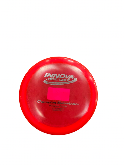 Vist Large View of Product Image Which is Used Innova CHAMION SIDEWIDER Disc Golf Driver Red