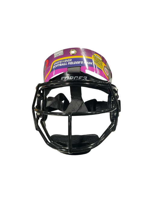 Vist Large View of Product Image Which is Used FORCE 3 FACE MASK BB/SB Fielders Mask Black One Size
