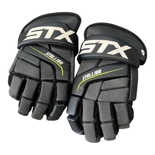 Vist Large View of Product Image Which is Used STX STALLION Lacrosse Gloves Mens Black MD