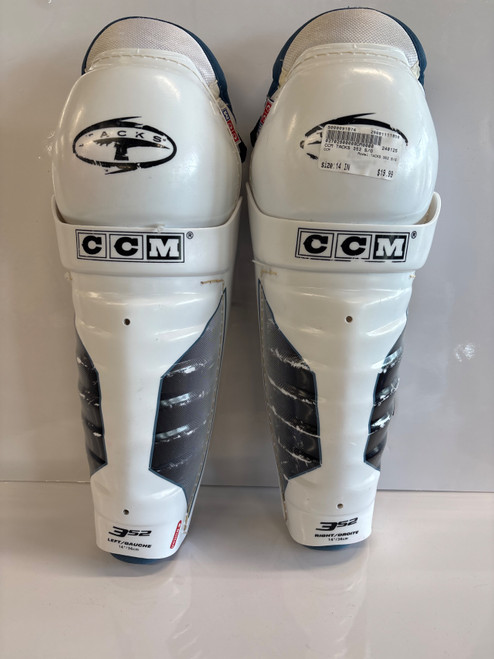 Vist Large View of Product Image Which is Used CCM TACKS 352 S/G Senior Shin Guards None 14"