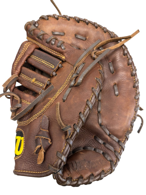 Vist Large View of Product Image Which is Used Wilson A800 BB/SB First Base RH Throw Brown 12"