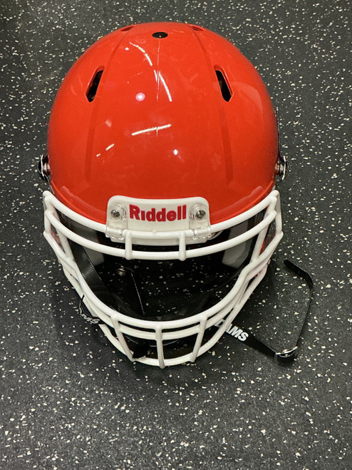 Vist Large View of Product Image Which is Used Riddell VICTOR FB Helmet Orange MD