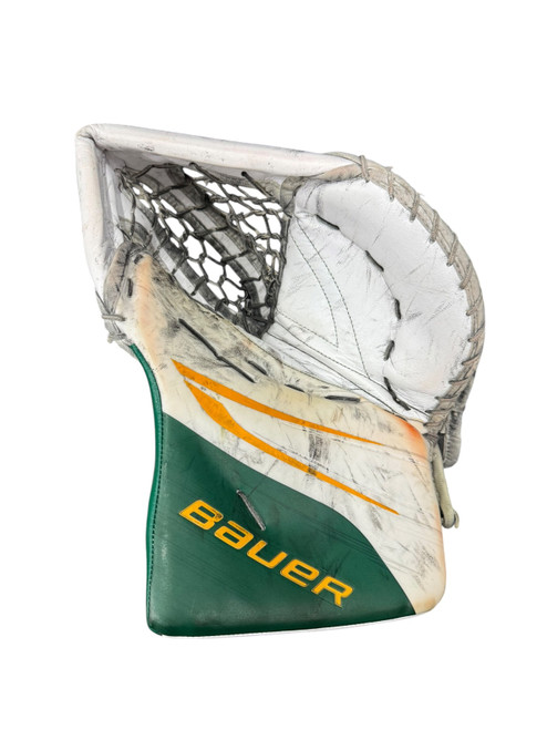 Vist Large View of Product Image Which is Used Bauer HYPERLITE 2 PRO STOCK Senior Goalie Catcher Green