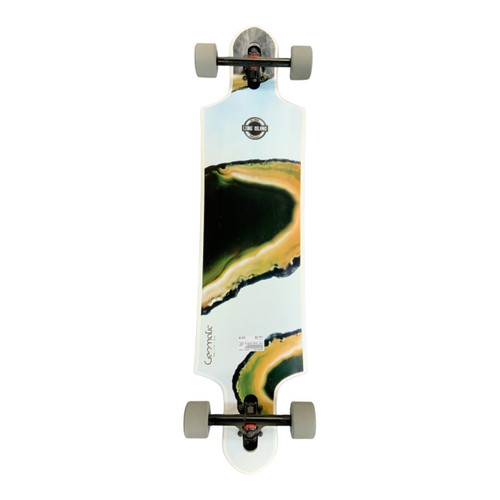 Vist Large View of Product Image Which is Used LONG ISLAND GEOMATIC DROP THROUGH Longboard White Long