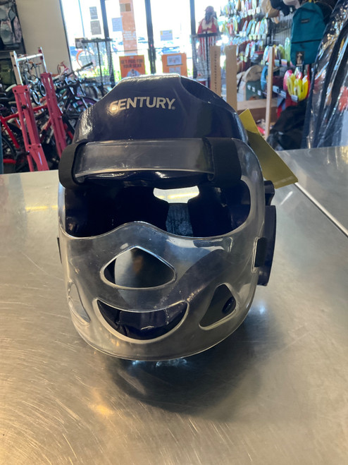 Vist Large View of Product Image Which is Used Century Boxing Headgear Navy Blue