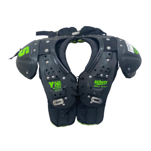 Vist Large View of Product Image Which is Used Schutt 12-13 SMALL Y FLEX 4.0 FB Shoulder Pads Black SM