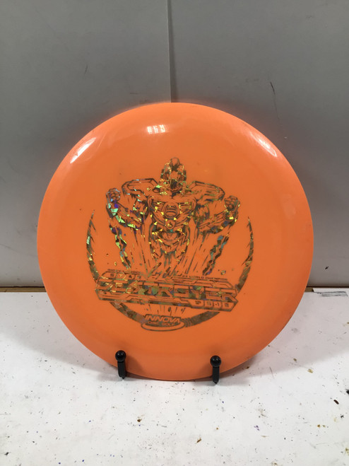 Vist Large View of Product Image Which is Used Innova STAR DESTROYER Disc Golf Driver Orange 175g