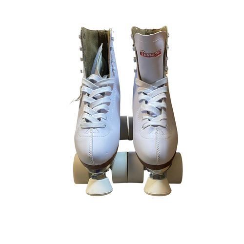Vist Large View of Product Image Which is Used Chicago CHICAGO SKATES 800 Senior Roller Quad Skates White Senior 7