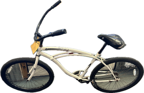 Vist Large View of Product Image Which is Used MICARGI TOUCH Cruiser Bike Mens White 48-52cm - 19-20" - LG Frame