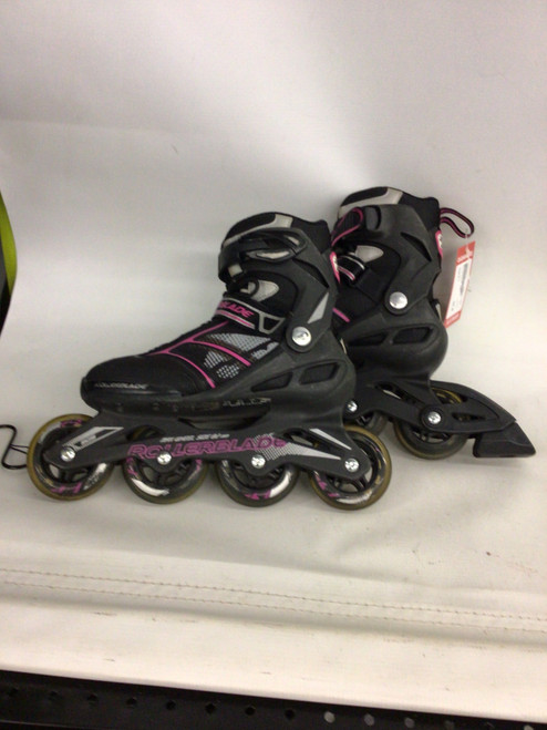 Vist Large View of Product Image Which is Used Rollerblade SG5 Senior Roller Quad Skates Black Senior 7