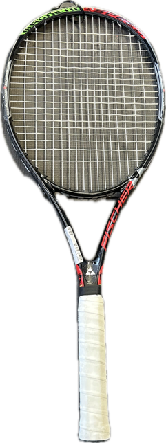 Vist Large View of Product Image Which is Used FISCHER Adult Tennis Racquet Black 4 3/8"