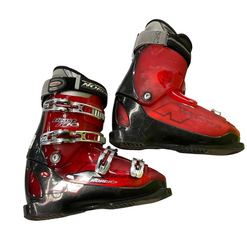 Vist Large View of Product Image Which is Used Nordica BEAST 10 Mens DH Ski Boot Red 275 MP - M09.5 - W10.5