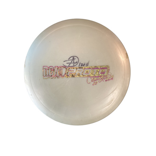 Vist Large View of Product Image Which is Used DGA PROTO CATRINE ALLEN VORTEX Disc Golf Driver Pearl 167g