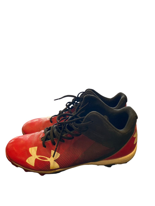 Vist Large View of Product Image Which is Used Under Armour UA BB/SB Cleats Red Senior 9