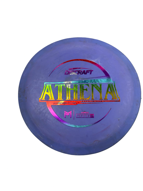 Vist Large View of Product Image Which is Used Discraft ATHENA Disc Golf Driver Royal Blue