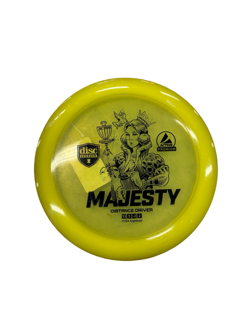 Vist Large View of Product Image Which is Used Discmania MAJESTY Disc Golf Driver Yellow