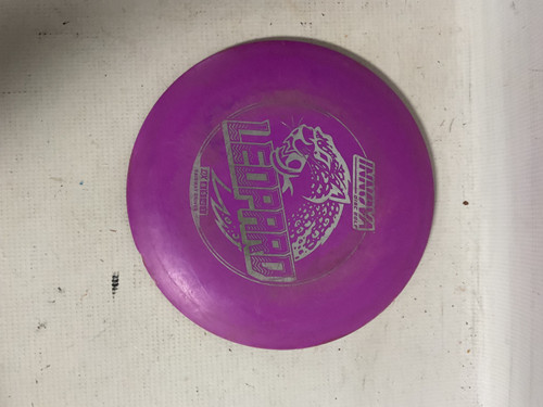 Vist Large View of Product Image Which is Used Innova DX LEOPARD Disc Golf Driver Purple