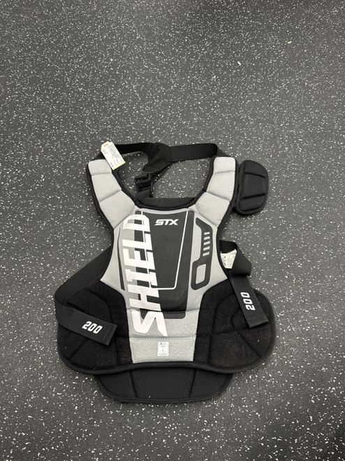 Vist Large View of Product Image Which is Used STX SHIELD 200 LAX Goalie Chest M Black LG