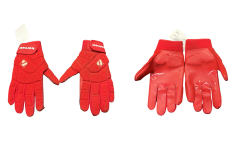 Vist Large View of Product Image Which is Used BARNETT FOOTBALL GLOVES FB Gloves Red Senior
