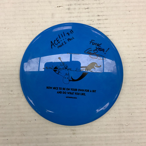 Vist Large View of Product Image Which is Used Kastaplast K1 LOTS Disc Golf Driver Royal Blue 173g