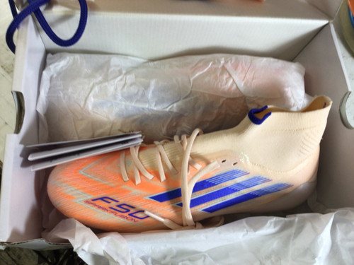 Vist Large View of Product Image Which is New Adidas F50 SPARKFUSION ELITE Soccer Cleats Coral Senior 6.5