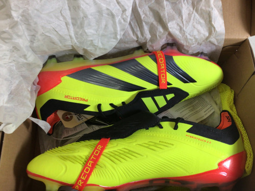 Vist Large View of Product Image Which is Used Adidas PREDATOR ELITE FT Soccer Cleats Yellow Senior 7