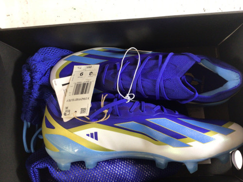 Vist Large View of Product Image Which is Used Adidas X CRAZYFAST ELITE MESSI Soccer Cleats Royal Blue And White Senior 8