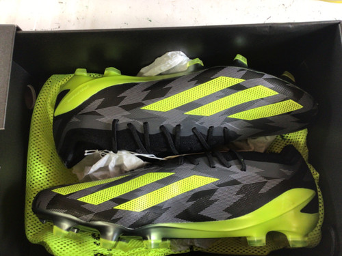 Vist Large View of Product Image Which is Used Adidas X CRAZYFAST INJ.1 Soccer Cleats Black And Yellow Senior 8.5