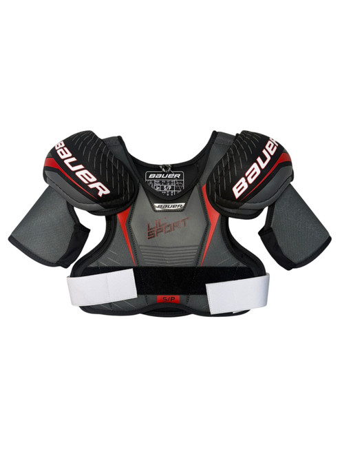 Vist Large View of Product Image Which is NEW BAUER LIL SPORT JUNIOR HOCKEY SHOULDER PADS - SM