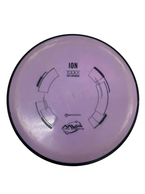 Vist Large View of Product Image Which is Used MVP NEUTRON ION Disc Golf Putter Purple 174g