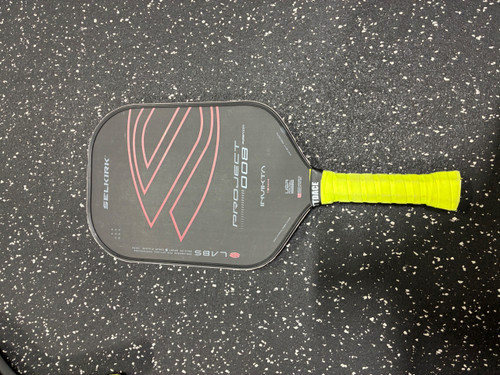 Vist Large View of Product Image Which is Used Selkirk PROJECT 008 Pickleball Racquet Red