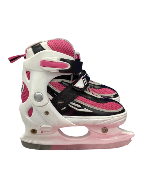 Vist Large View of Product Image Which is Used Lake Placid ADJUSTABLE 12-2 Girls Softboot Skate Pink Adjustable